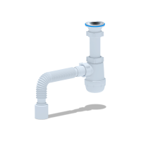 Сифон Ани Грот 1.1/2"х40 с гибкой трубой 40х50