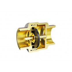 Клапан обратный пружинный латунный шток 1/2" в-в LD Pride Ру40 Tmax=100