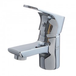 Смеситель умывальник MELODIA Rock картридж 35мм низкий, поворотный аэратор
