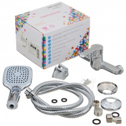 Смеситель душ MELODIA Metallica картридж 35мм хром