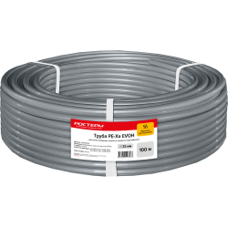 Труба РОСТерм PЕ-Ха EVOH 25*3.5 (серая) 10 бар 100 м