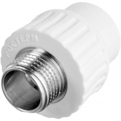 Муфта комбинированная НР 32-1/2" (белый) РОСТерм