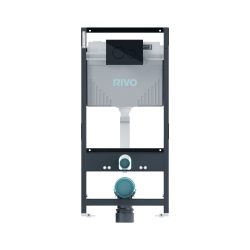 Комплект инсталляции для унитаза RIVO Set A с панелью смыва RIVO Touch Neo Черный глянцевый