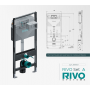 Инсталляция для подвесного унитаза со сливным баком RIVO Set А