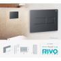Панель смыва RIVO Touch lux Хром матовый