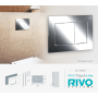 Панель смыва RIVO Touch line Хром глянцевый