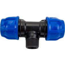 Тройник компрессионный (Нар) - 32 х 3/4"х 32 TEBO