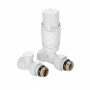 Комплект терморегулирующего оборудования для радиатора прямой 1/2 ", белый