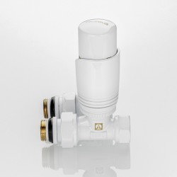 Комплект терморегулирующего оборудования для радиатора прямой 1/2 ", белый