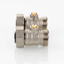 Узел для нижнего подключения радиатора (без адаптеров) 3/4" Евроконус