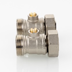 Узел для нижнего подключения радиатора (без адаптеров) 3/4" Евроконус