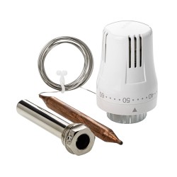 Термостатическая головка с выносным погружным датчиком 20-60*С