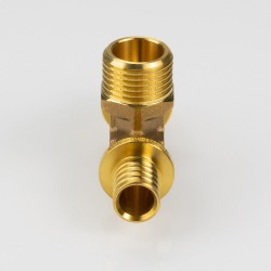 Тройник надвижной с переходом на нар.р. 16(2,2) х 1/2" х 16(2,2)