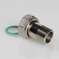 Полусгон прямой с накидной гайкой, 3/4"x1/2"