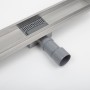 Лоток душевой Iddis Level, нерж. сталь, гориз. выпуск, комб. затвор, перфор. решетка, 500мм