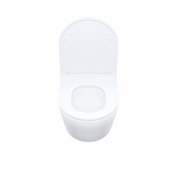 Унитаз подвесной Iddis Blanco Q, без ободка, сид. дюропласт, микролифт, EasyFix