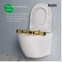 Унитаз подвесной Iddis Blanco Q, без ободка, сид. дюропласт, микролифт, EasyFix