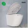 Унитаз подвесной Iddis Blanco Q, без ободка, сид. дюропласт, микролифт, EasyFix