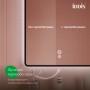 Зеркало с подсветкой и термообогревом, 100 см, Iddis Cloud X
