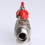 Кран шаровой BASE угловой с накидной гайкой 1/2" вн.-вн. (короткий)