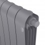 Дизайн-радиатор бимет. Royal Thermo Infinity Silver Satin VDR 500 x 100 - 12 секц.(нижн. подкл.)