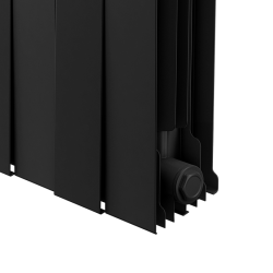Дизайн-радиатор бимет. Royal Thermo PianoForte Noir Sable 500 x 100 - 6 секц.