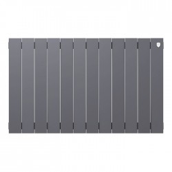 Дизайн-радиатор бимет. Royal Thermo PianoForte Silver Satin 500 x 100- 12 секц.