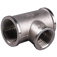 Тройник ВВ переходной никелированный 3/4"х1/2"х3/4" STOUT