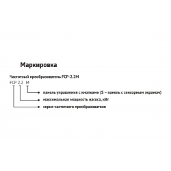 Частотный преобразователь FCP-2.2S (сенсорное управление)